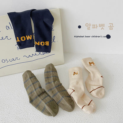 Unisex Letters Checked Cartoon Embroidered Accessories Socks Wholesale 230114317