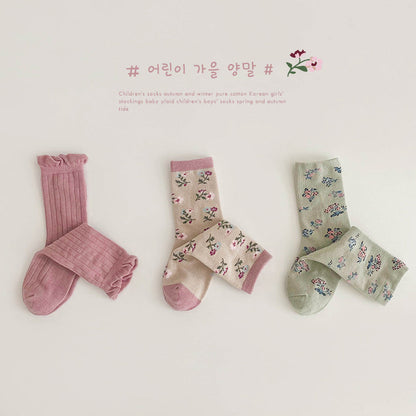 Girls Flower Embroidered Accessories Socks Wholesale 230114324