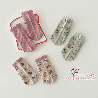Girls Flower Embroidered Accessories Socks Wholesale 230114324