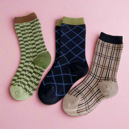Boys Checked Accessories Socks Wholesale 230114332