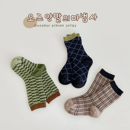 Boys Checked Accessories Socks Wholesale 230114332