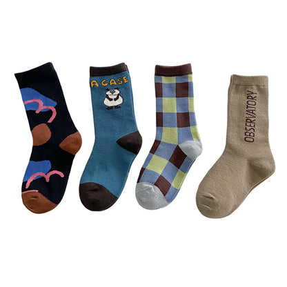 Unisex Letters Checked Cartoon Accessories Socks Wholesale 230114345