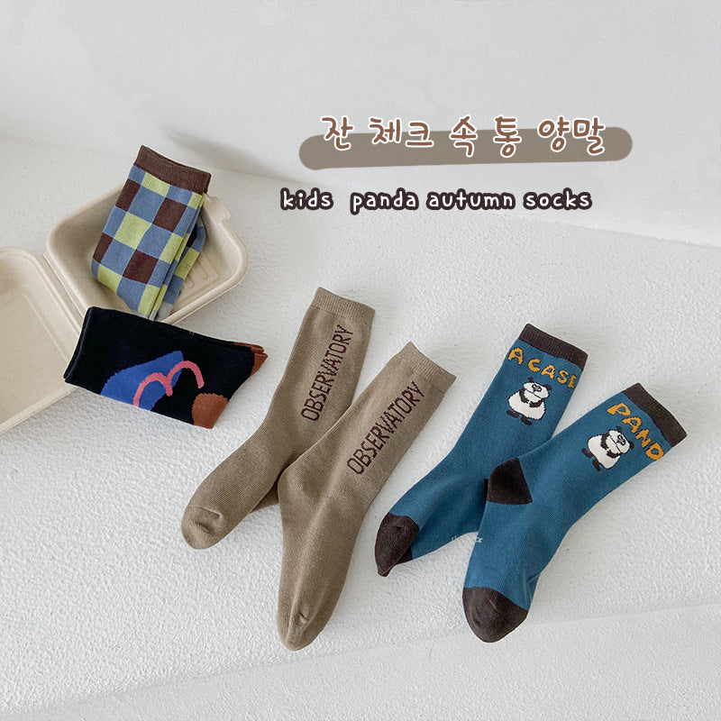Unisex Letters Checked Cartoon Accessories Socks Wholesale 230114345