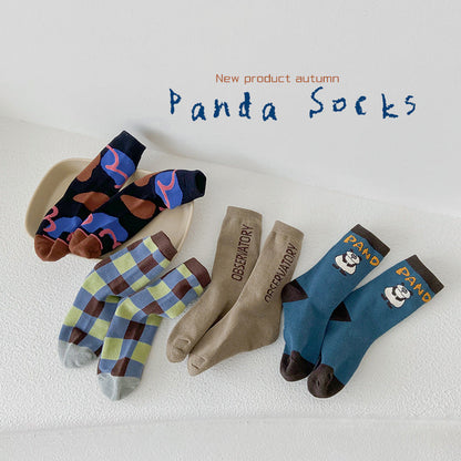 Unisex Letters Checked Cartoon Accessories Socks Wholesale 230114345