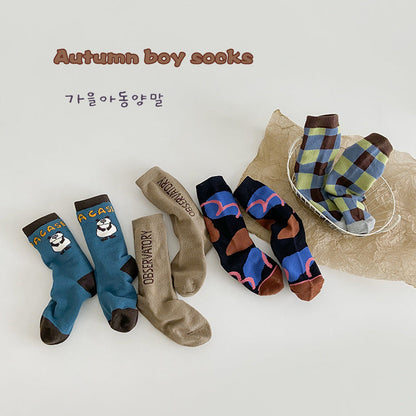 Unisex Letters Checked Cartoon Accessories Socks Wholesale 230114345