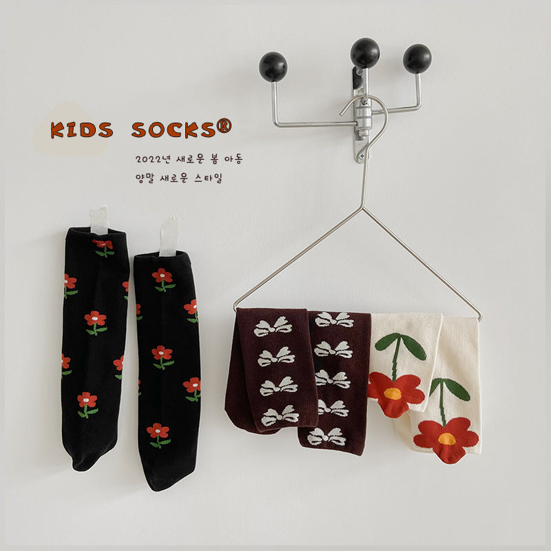 Girls Flower Bow Accessories Socks Wholesale