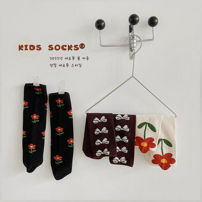Girls Flower Bow Accessories Socks Wholesale