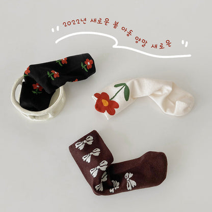 Girls Flower Bow Accessories Socks Wholesale