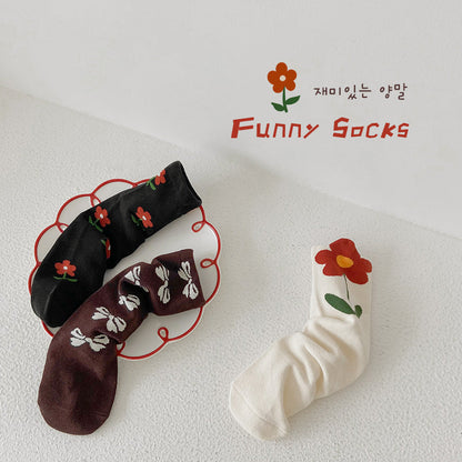 Girls Flower Bow Accessories Socks Wholesale