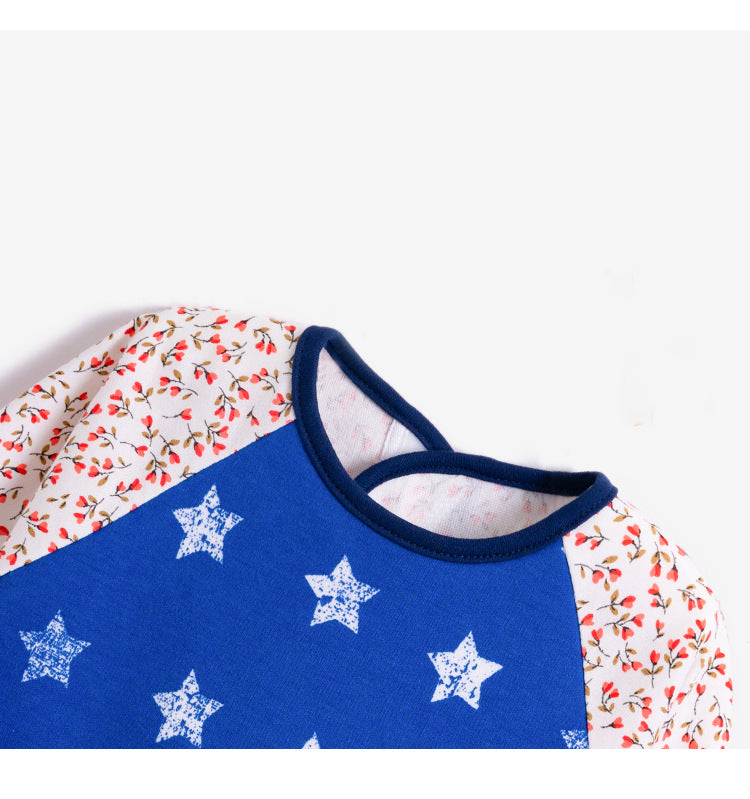 Unisex Striped Star Baby Bibs Wholesale