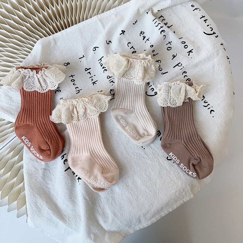 Girls Letters Lace Accessories Socks Wholesale 230210294