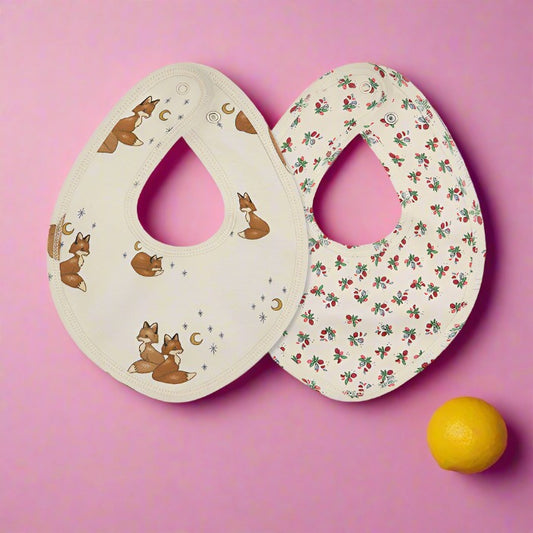 Unisex Flower Cartoon Print Baby Bibs Wholesale