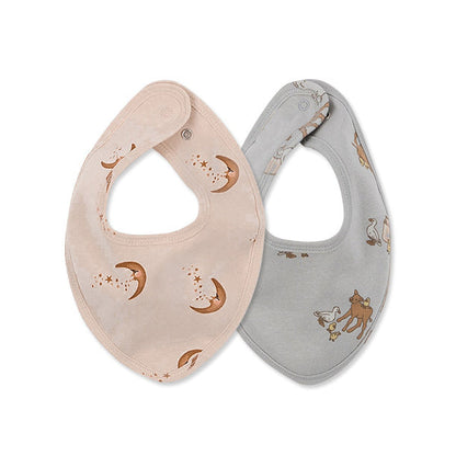 Unisex Cartoon Print Baby Bibs Wholesale