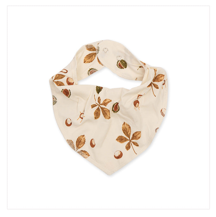 Baby Unisex Flower Animals Plant Print Baby Bibs