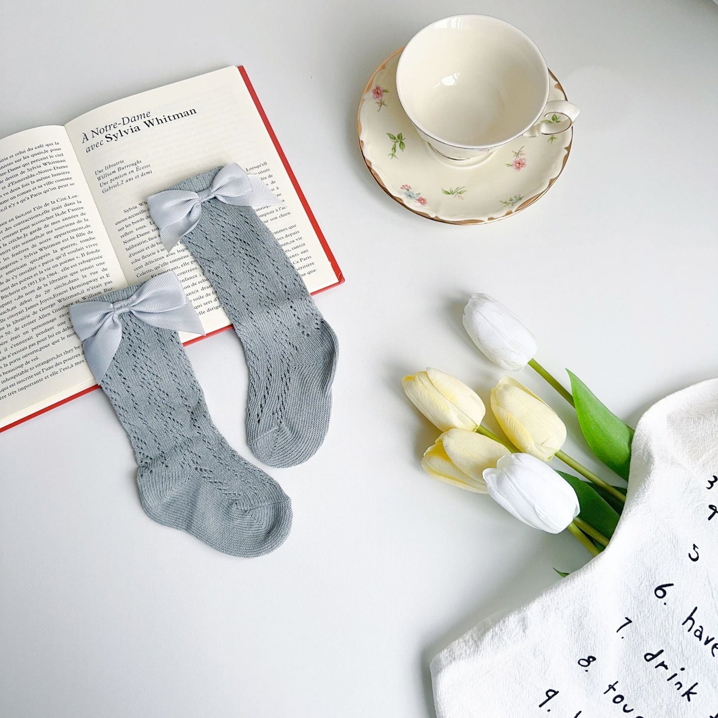 Girls Solid Color Bow Accessories Socks Wholesale 230323654
