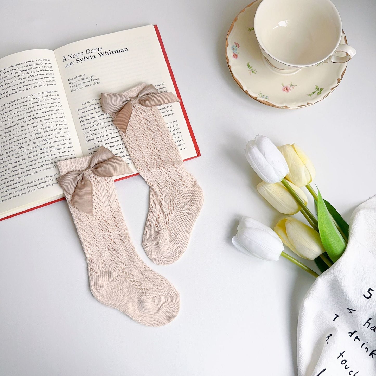 Girls Solid Color Bow Accessories Socks Wholesale 230323654