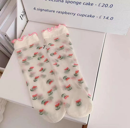 Baby Kid Girls Cartoon Print Accessories Socks Wholesale
