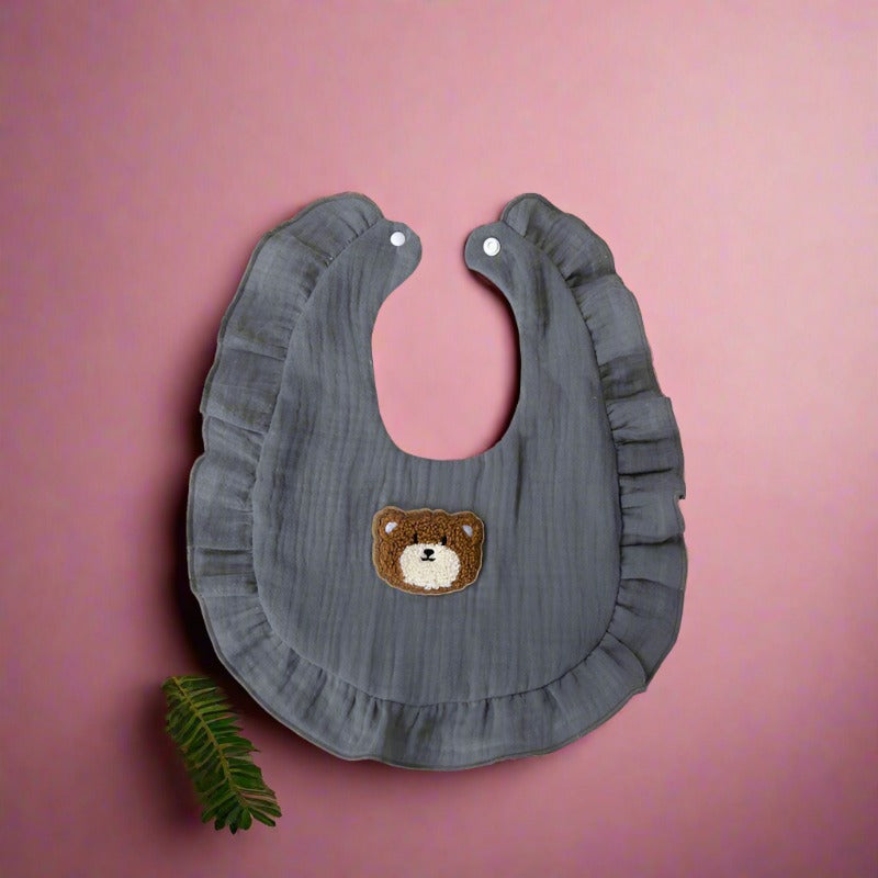 Baby Unisex Solid Color Cartoon Baby Bibs Wholesale