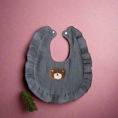 Baby Unisex Solid Color Cartoon Baby Bibs Wholesale