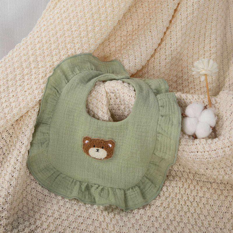 Baby Unisex Solid Color Cartoon Baby Bibs Wholesale
