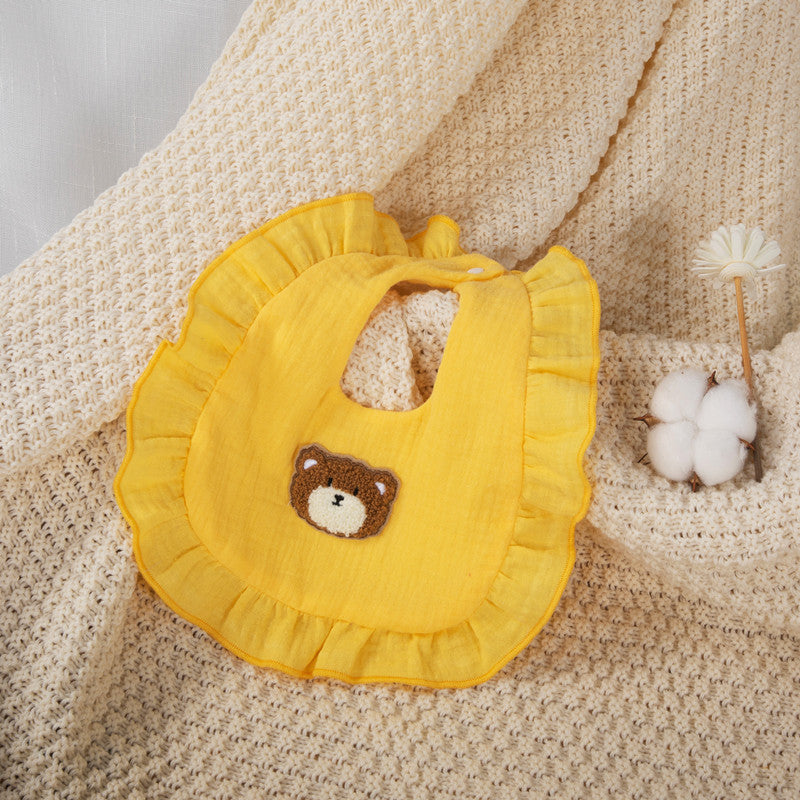Baby Unisex Solid Color Cartoon Baby Bibs Wholesale