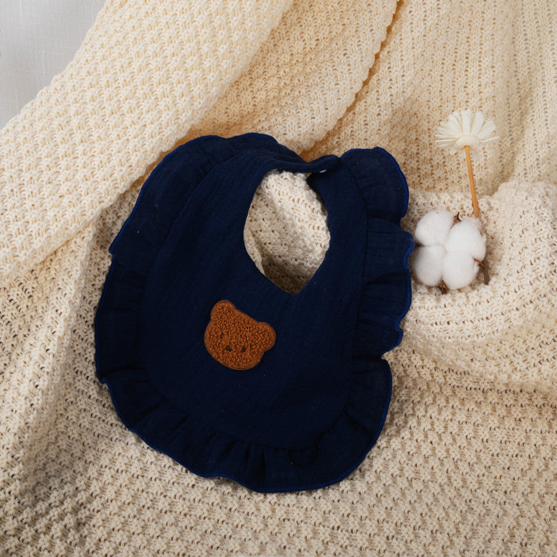 Baby Unisex Solid Color Cartoon Baby Bibs Wholesale