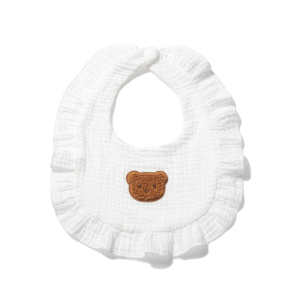 Baby Unisex Solid Color Cartoon Baby Bibs Wholesale