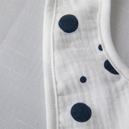 Baby Unisex Rainbow Love heart Polka dots Print Baby Bibs