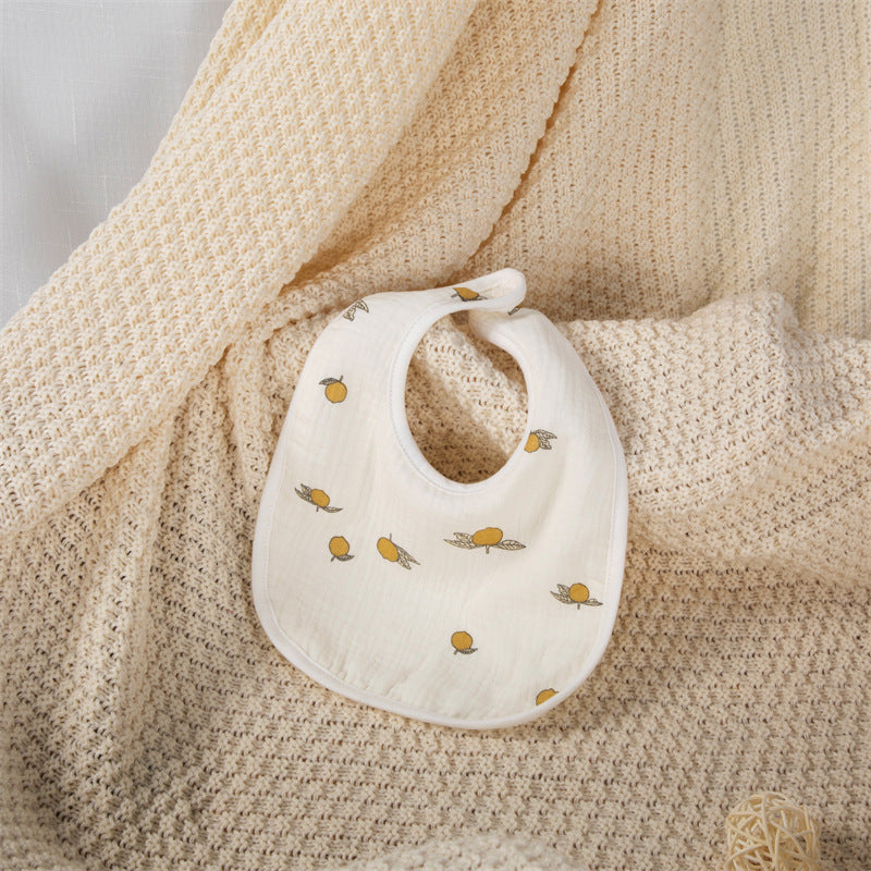 Baby Unisex Rainbow Love heart Polka dots Print Baby Bibs