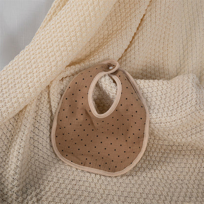 Baby Unisex Rainbow Love heart Polka dots Print Baby Bibs