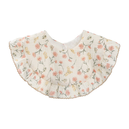 Baby Unisex Rainbow Love heart Polka dots Print Baby Bibs