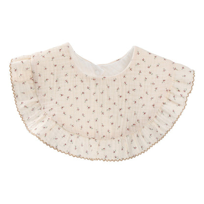Baby Unisex Rainbow Love heart Polka dots Print Baby Bibs