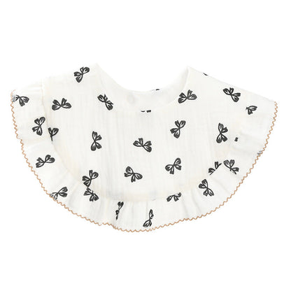 Baby Unisex Rainbow Love heart Polka dots Print Baby Bibs