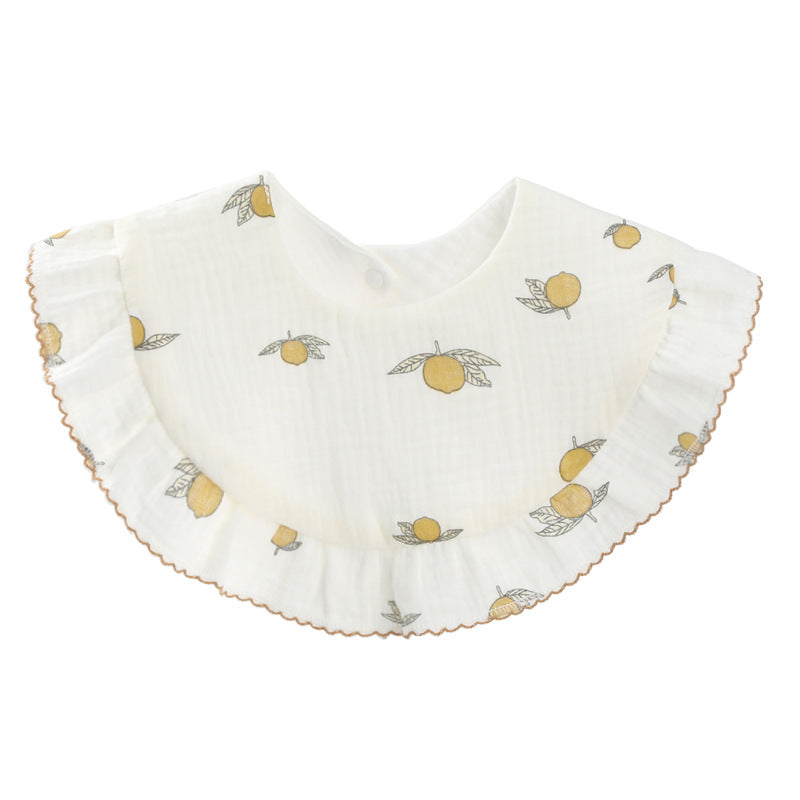 Baby Unisex Rainbow Love heart Polka dots Print Baby Bibs