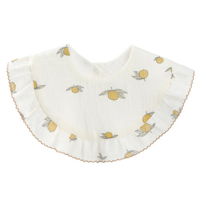 Baby Unisex Rainbow Love heart Polka dots Print Baby Bibs