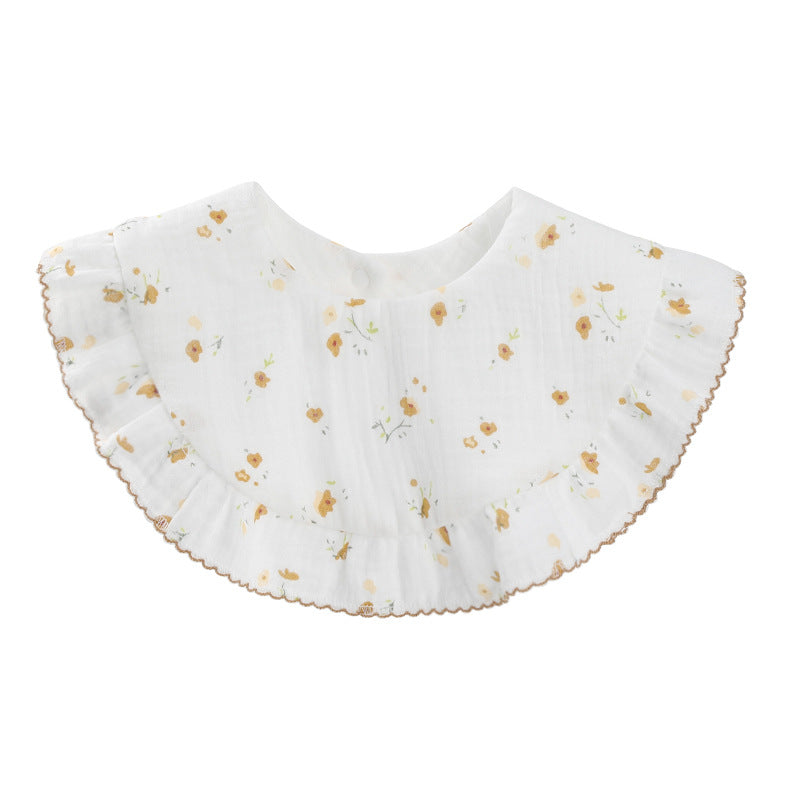Baby Unisex Rainbow Love heart Polka dots Print Baby Bibs