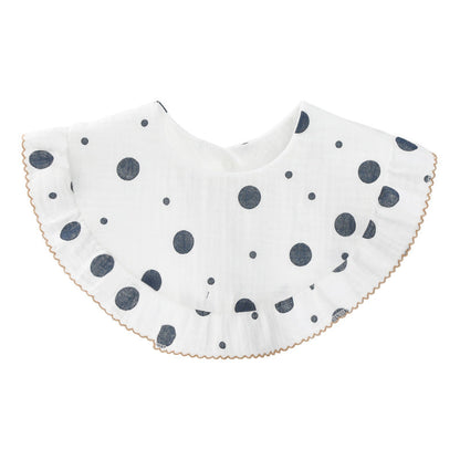 Baby Unisex Rainbow Love heart Polka dots Print Baby Bibs