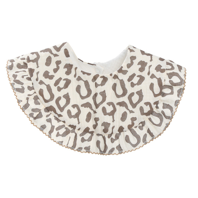 Baby Unisex Rainbow Love heart Polka dots Print Baby Bibs