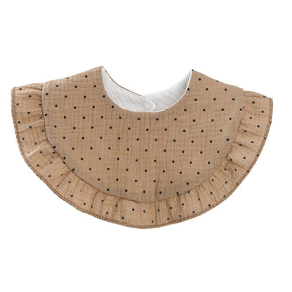 Baby Unisex Rainbow Love heart Polka dots Print Baby Bibs