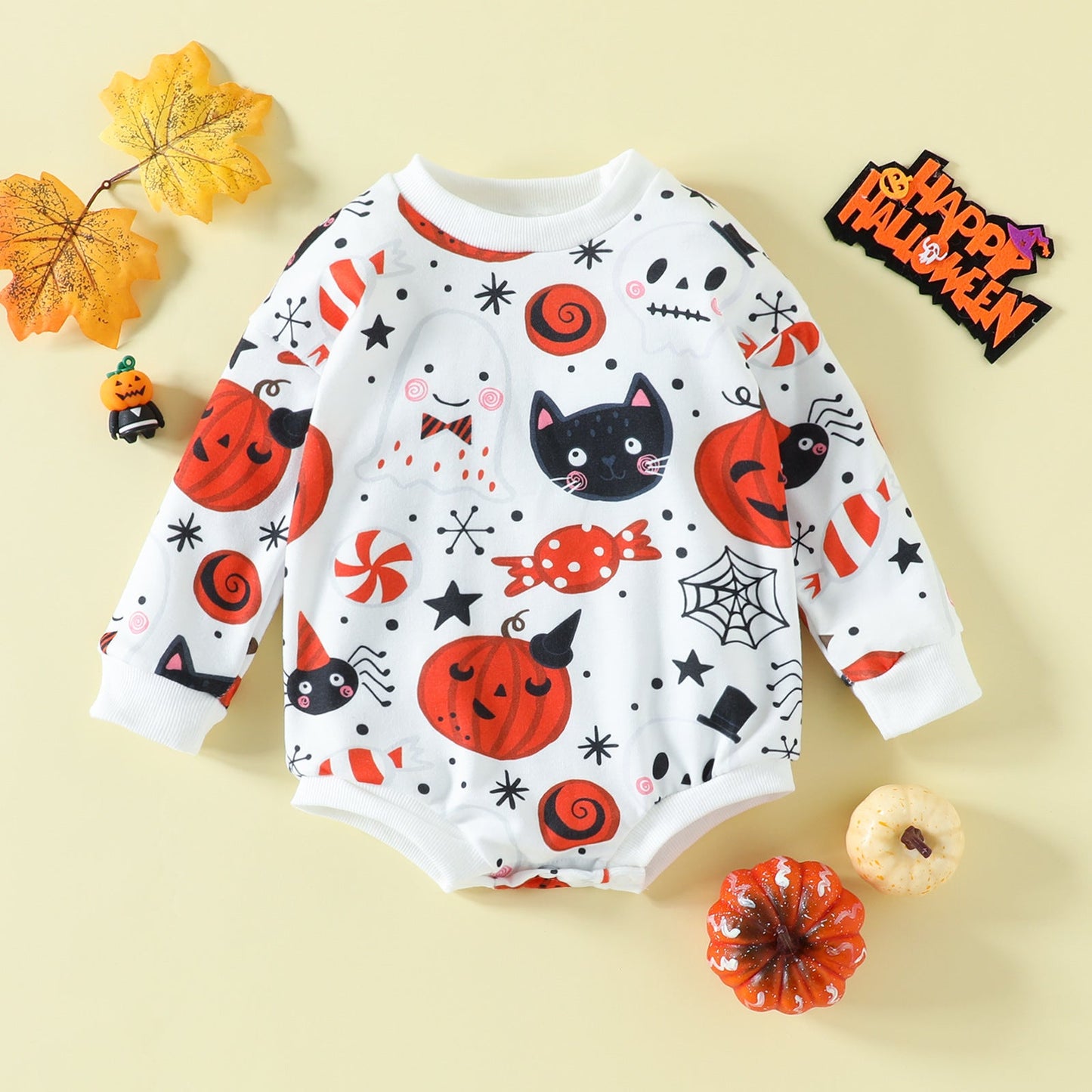 Baby Kid Girls Boys Animals Cartoon Print Halloween Rompers
