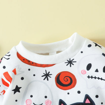 Baby Kid Girls Boys Animals Cartoon Print Halloween Rompers