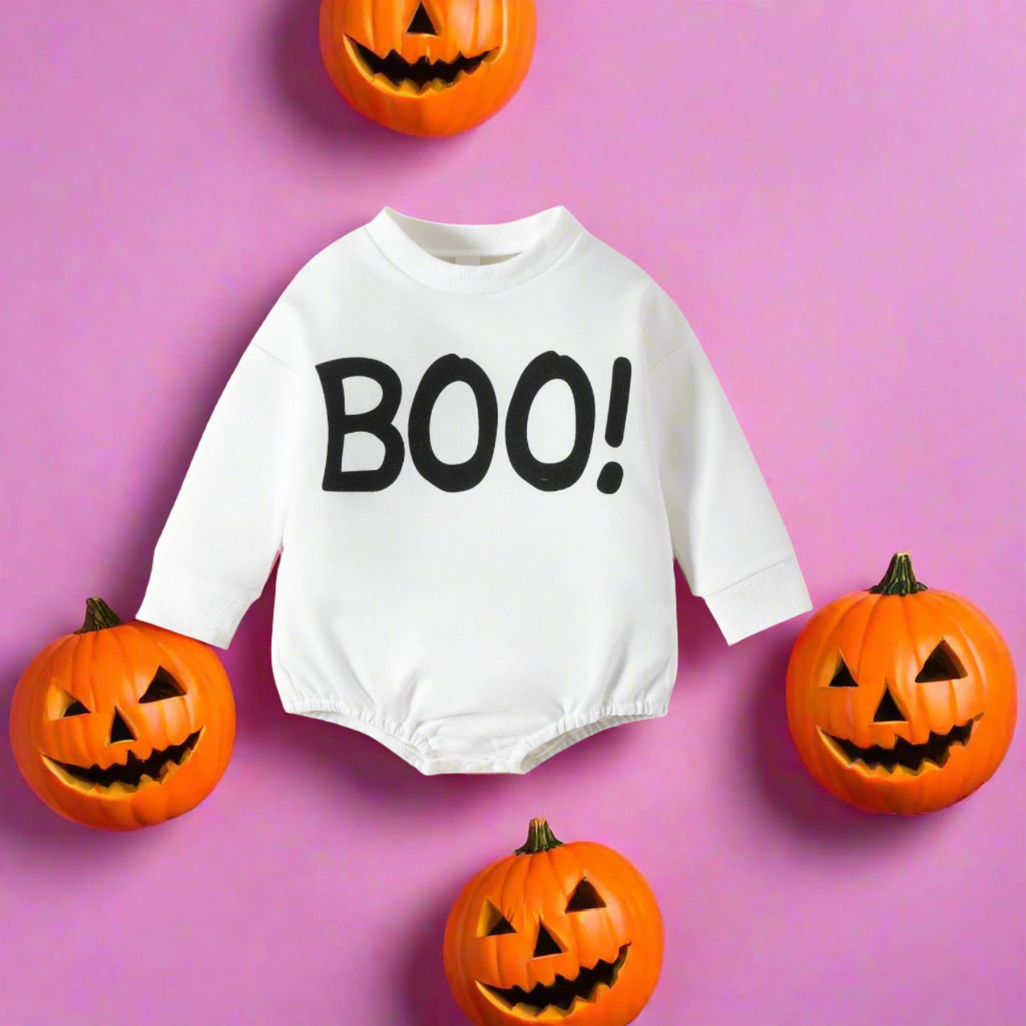 Baby Girls Boys Letters Flower Cartoon Halloween Rompers