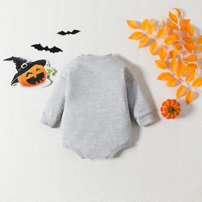 Baby Girls Boys Letters Flower Cartoon Halloween Rompers