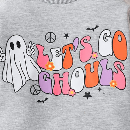 Baby Girls Boys Letters Flower Cartoon Halloween Rompers