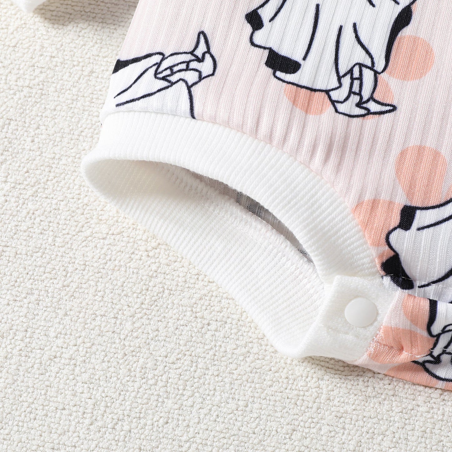 Baby Girls Letters Cartoon Print Halloween Rompers Wholesale 23090634