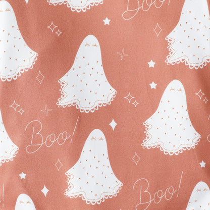 Baby Girls Boys Letters Color-blocking Print Halloween Rompers