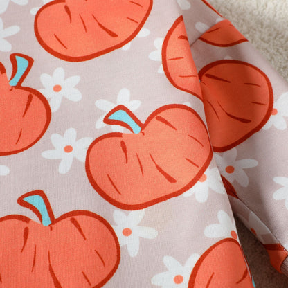 Baby Kid Girls Flower Cartoon Print Halloween Rompers