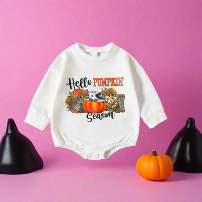 Baby Kid Girls Boys Letters Print Halloween Rompers