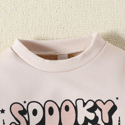 Baby Girls Boys Letters Print Halloween Rompers