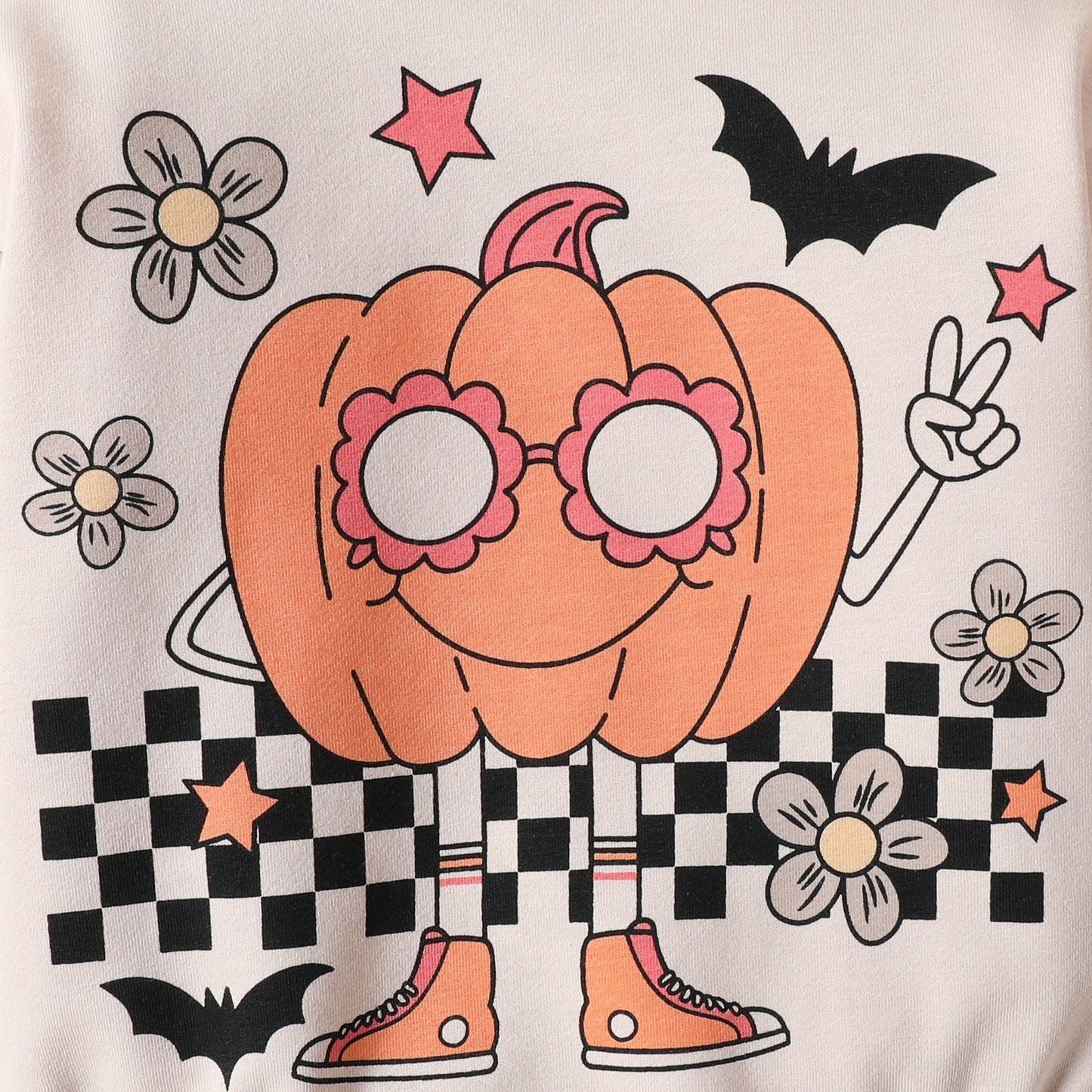 Baby Girls Boys Letters Print Halloween Rompers
